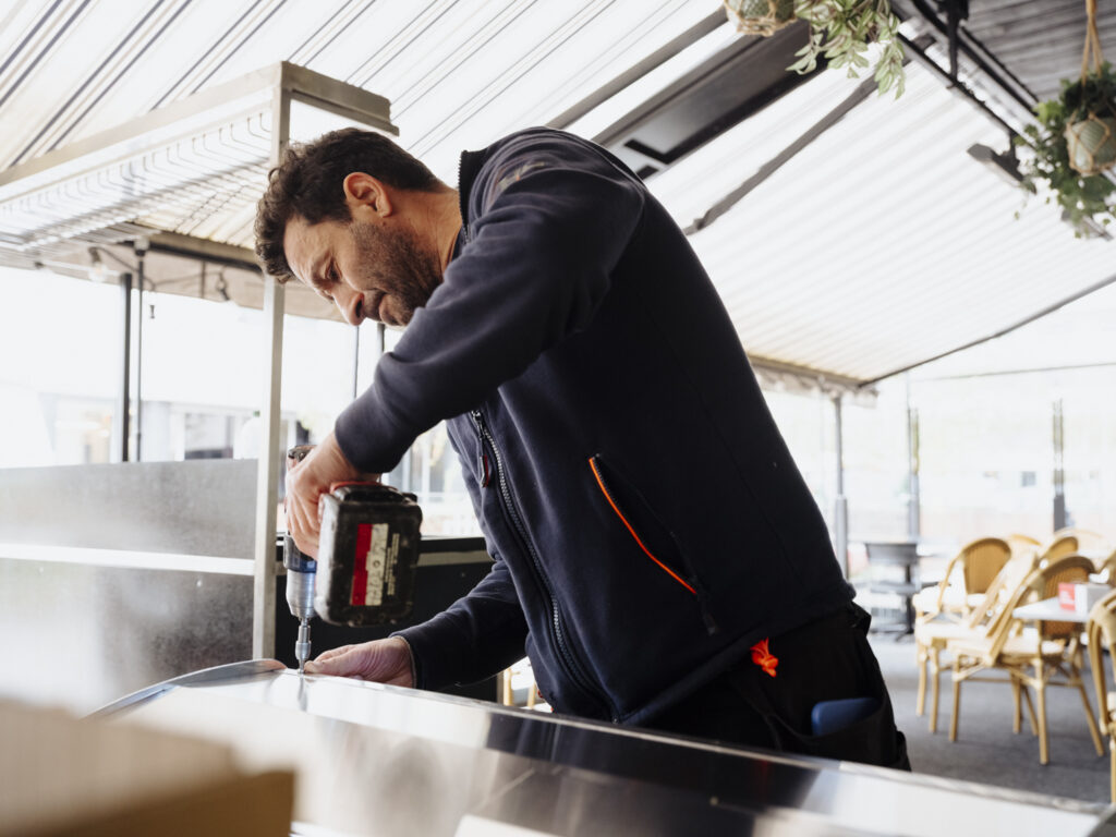 Installation gasoldriven infravärme